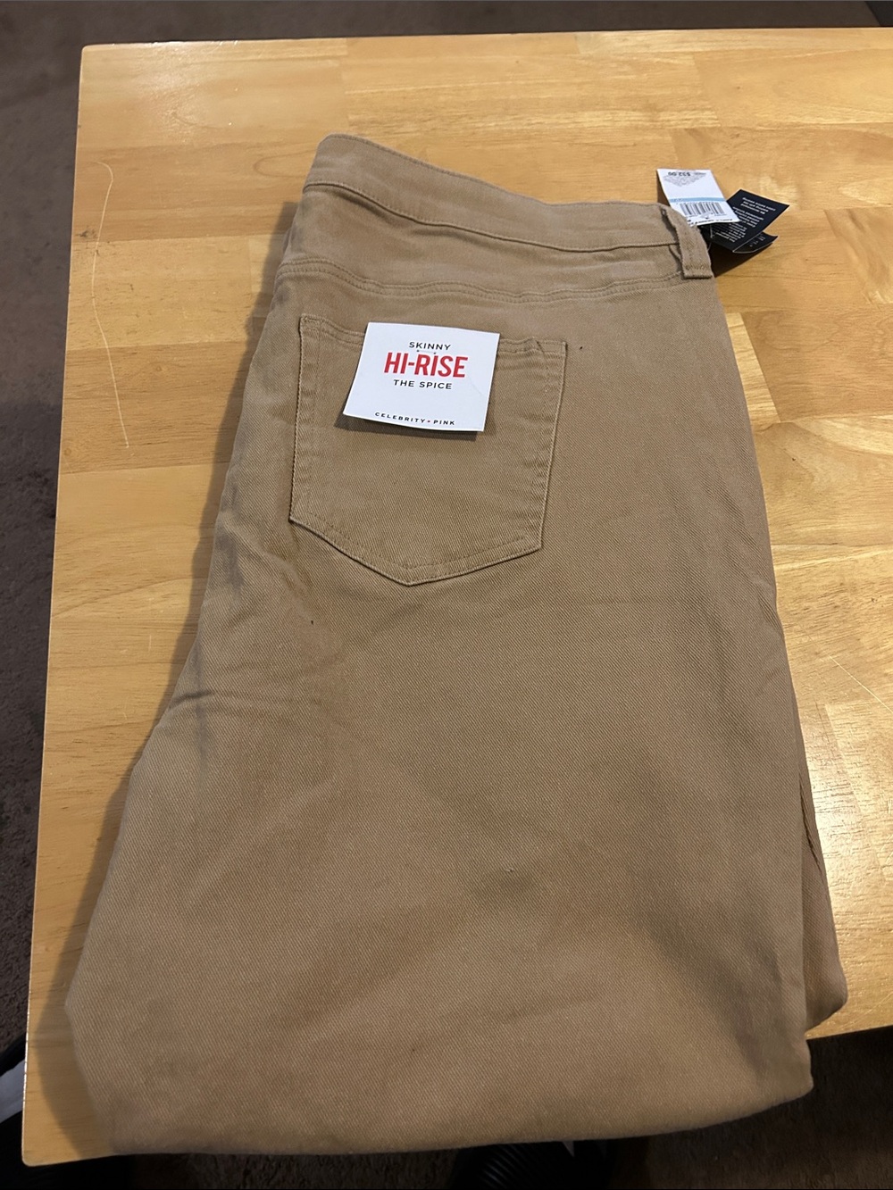 Celebrity Pink Skinny Hi-Rise Jeans in Spice Tan
